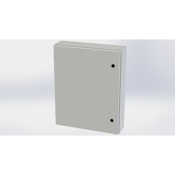 1/4 Turn Latch Electrical Enclosures, 30 in H, 6 in D, 24 in W, NEMA 3R, 4, 12, 13, Carbon Steel